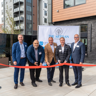 Ribbon cutting ceremony celebrating the grand opening of The Artisan at Rangeview